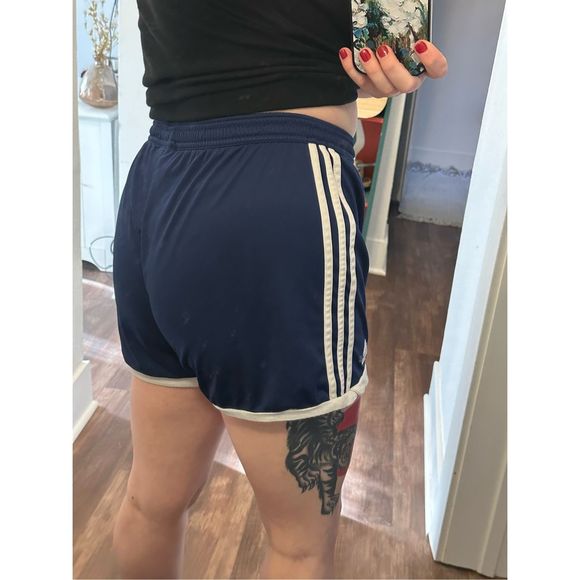 Adidas climacool high waisted jersey basketball shorts in navy - Picture 7 of 7